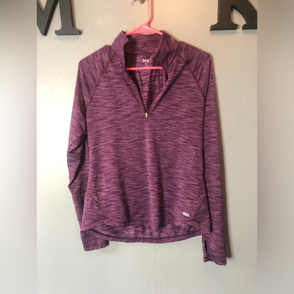 DSG Women's Magenta Purple Quarter-Zip Pullover size small
